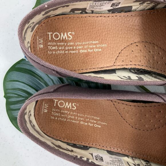 Toms Dark Gray Classic Canvas Alpargata Slip On Lightweight Loafer Flats Shoes - Picture 2 of 12